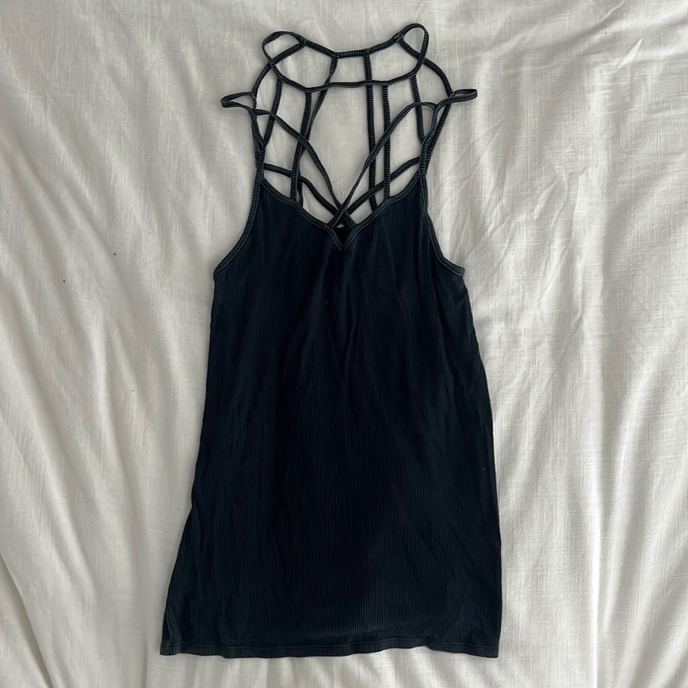 American Eagle Soft and Sexy rib tank top, long and flowy size S